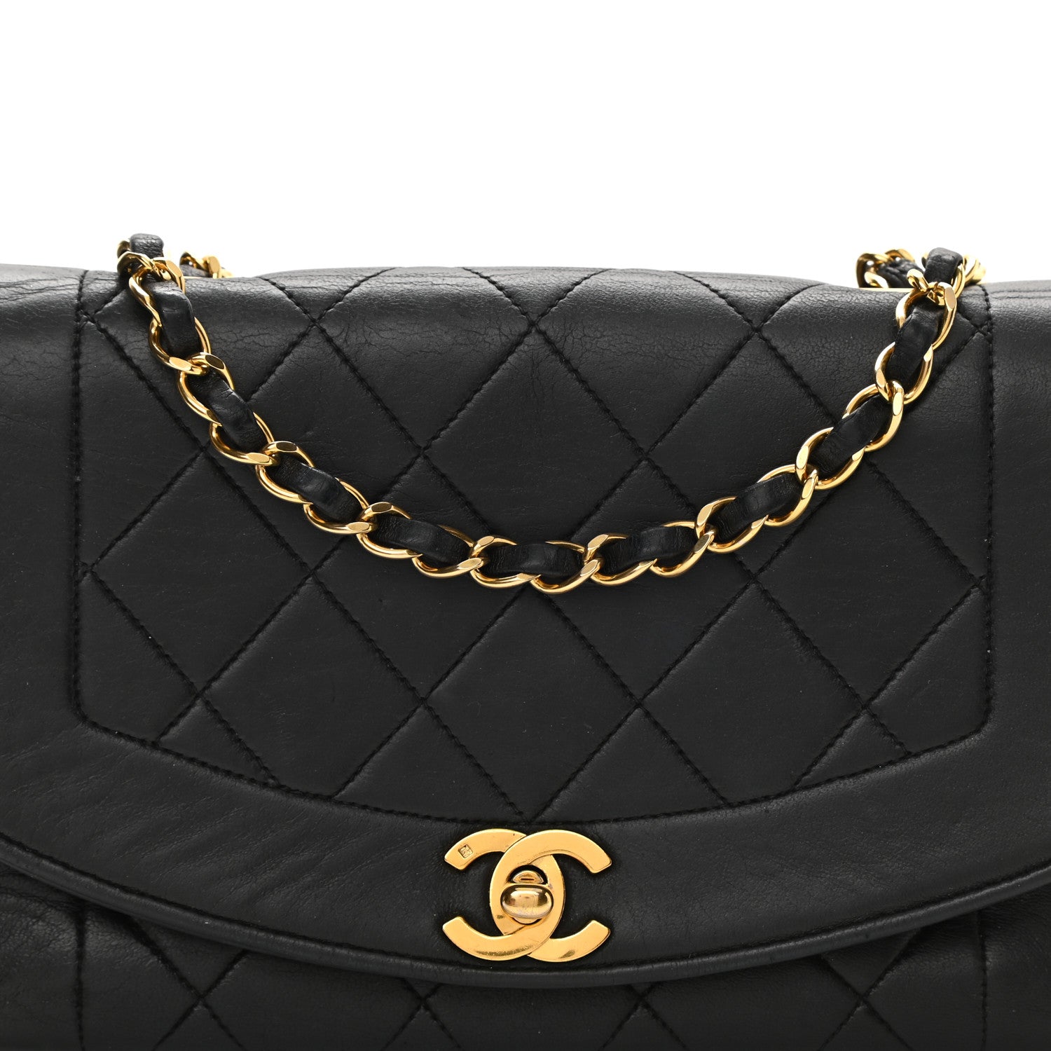 Chanel Lambskin Quilted Small Single Flap Black 8 of 13