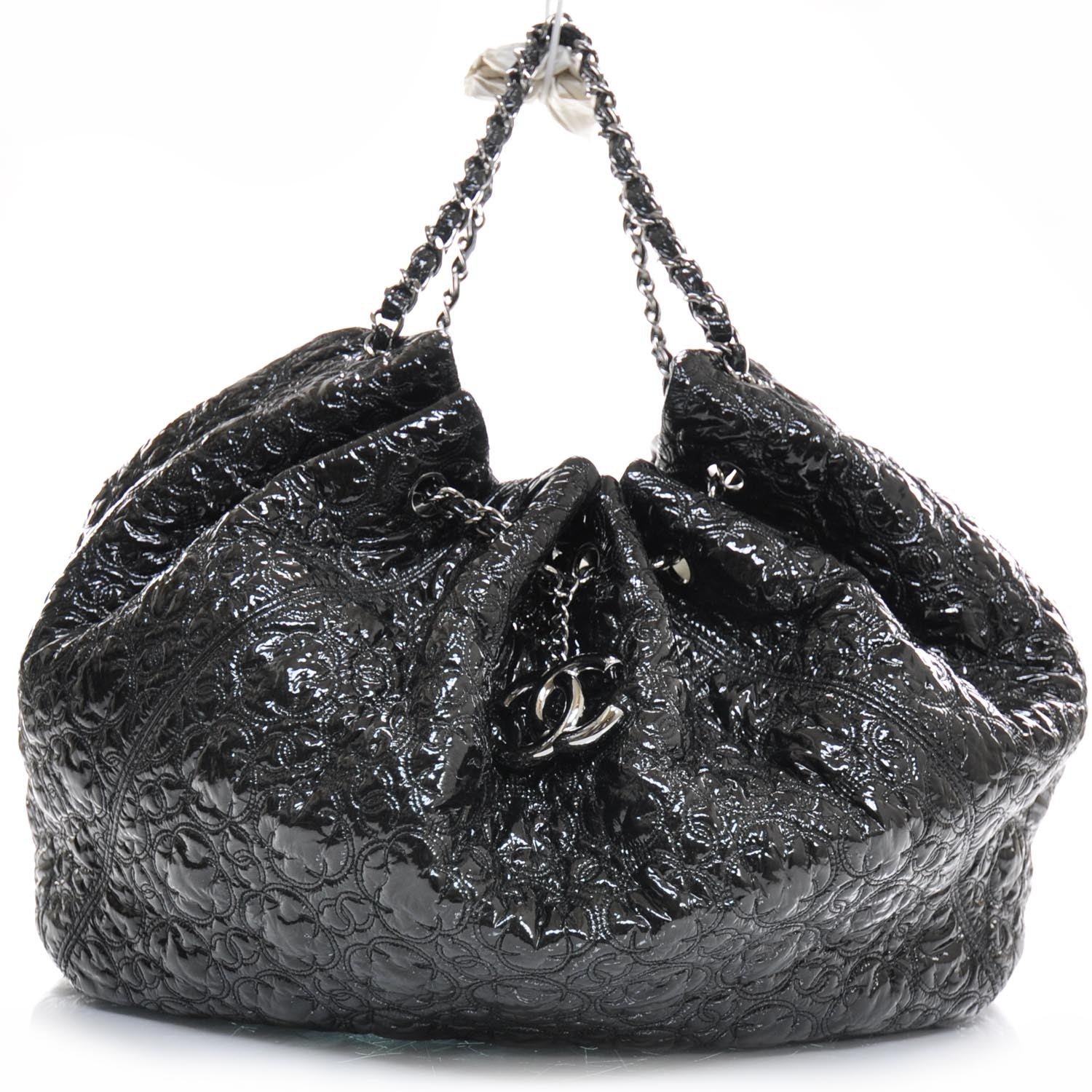 Chanel Vinyl Rock in Moscou Large Tote Black 1 of 10