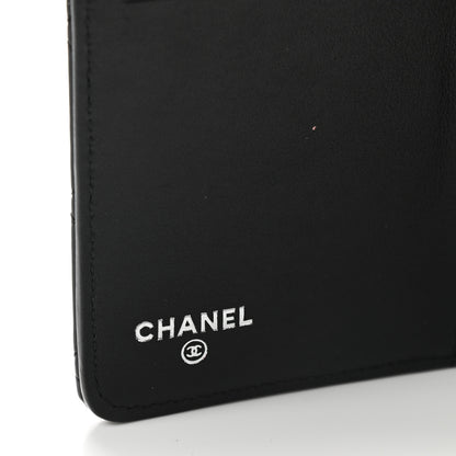 Chanel Patent Quilted Zip Pocket Wallet Black 6 of 8