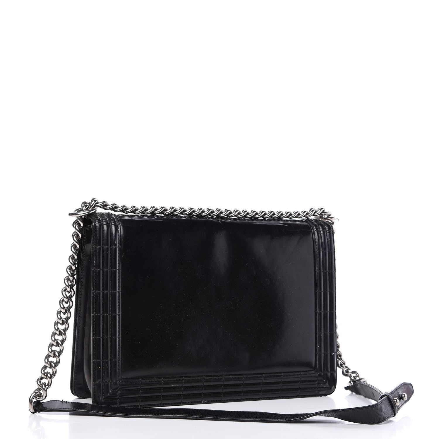 Chanel Glazed Calfskin Large Boy Flap Black 3 of 13