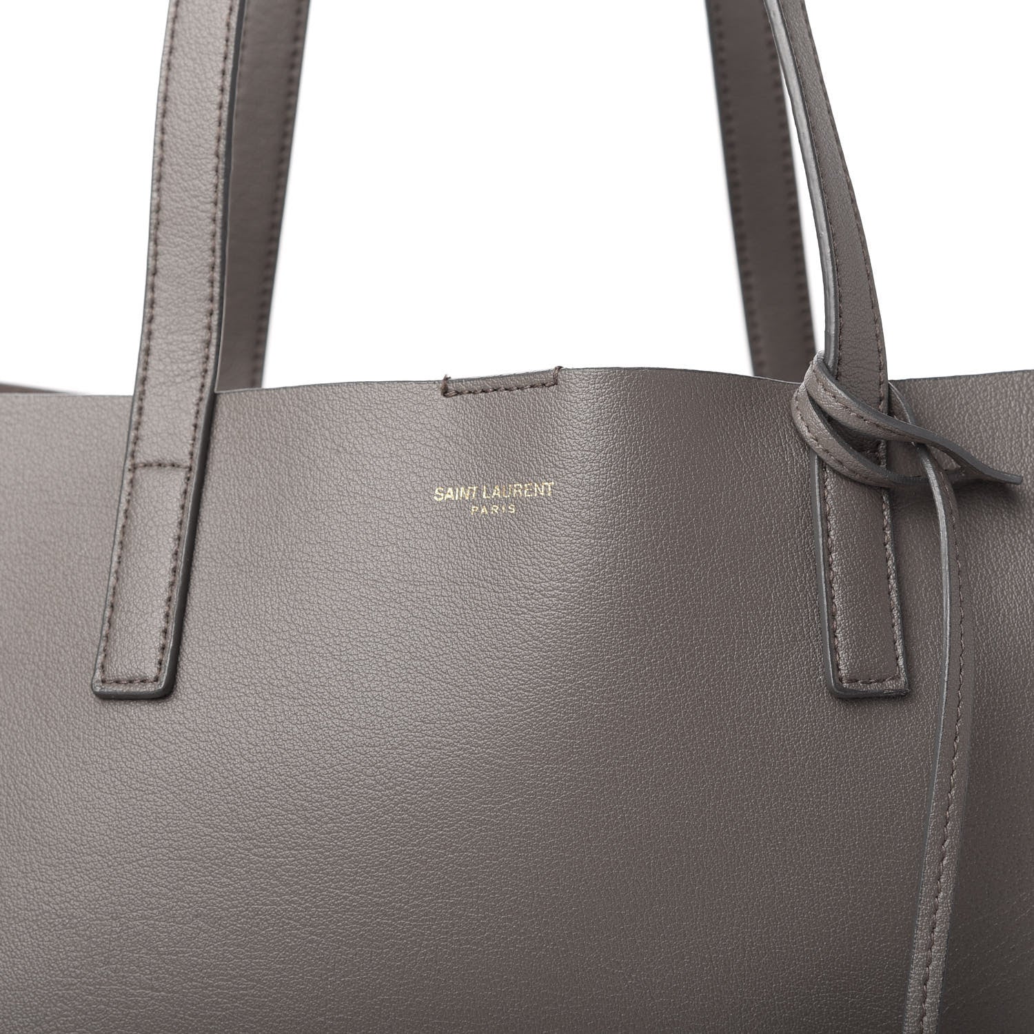 Saint Laurent Calfskin Large Shopping Tote Earth 8 of 9