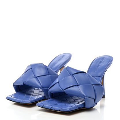 Bottega Veneta Nappa Maxi Intrecciato Lido Mule Sandals 36 Royal Blue 3 of 7