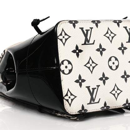 Louis Vuitton Patent Monogram Hot Springs Backpack Black White 8 of 9