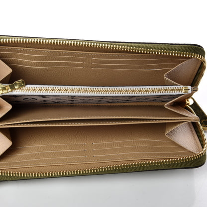 Louis Vuitton Monogram Giant Zippy Wallet Kaki White 7 of 9