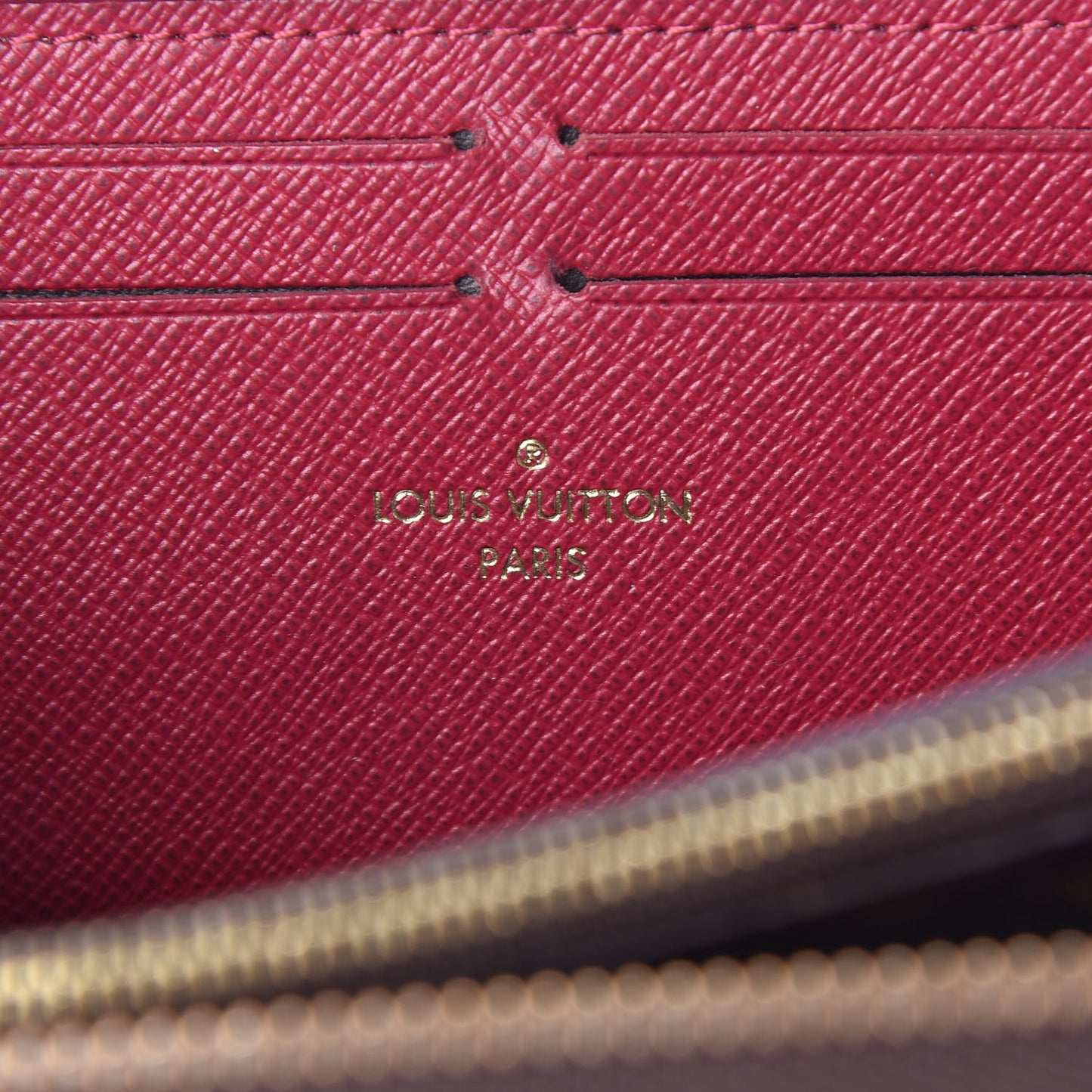 Monogram Clemence Wallet Fuchsia