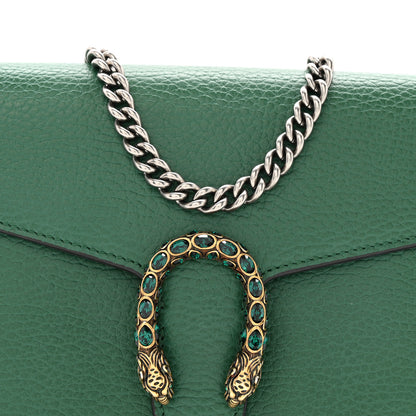 Gucci Calfskin Mini Dionysus Chain Wallet Emerald 9 of 13