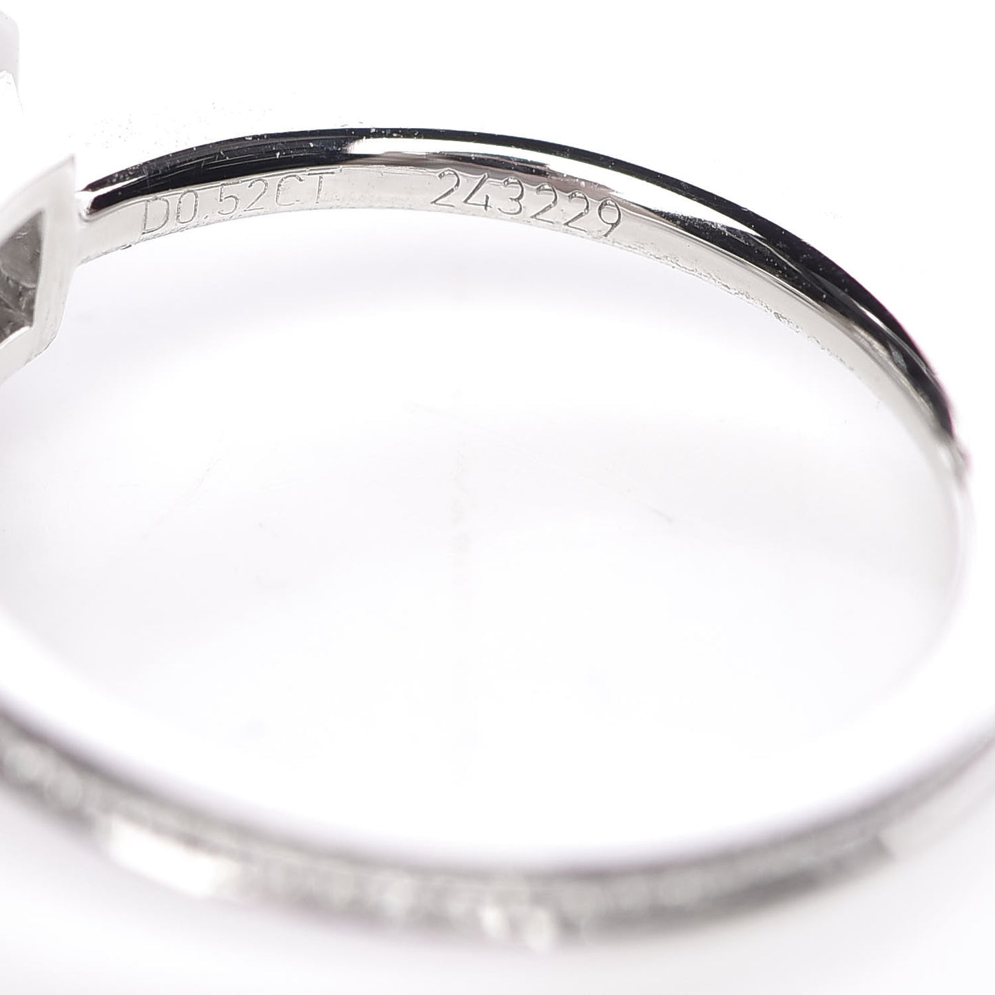 Platinum Diamond Belle Round Brilliant Micropave Ring 48 4.5