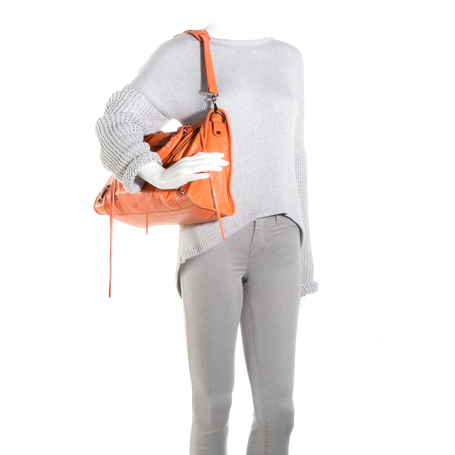 Balenciaga Agneau City Tangerine 2 of 10