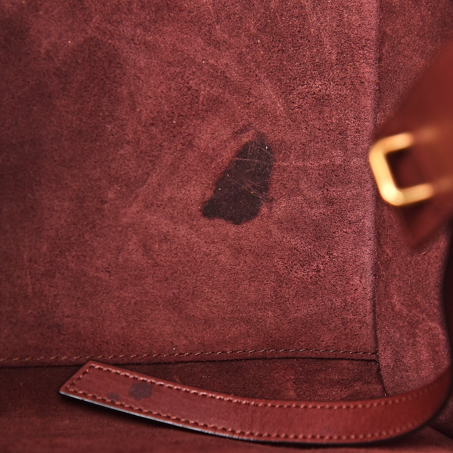Celine Natural Calfskin Medium Phantom Luggage Burgundy 14 of 21