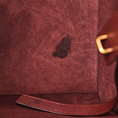 Celine Natural Calfskin Medium Phantom Luggage Burgundy 14 of 21