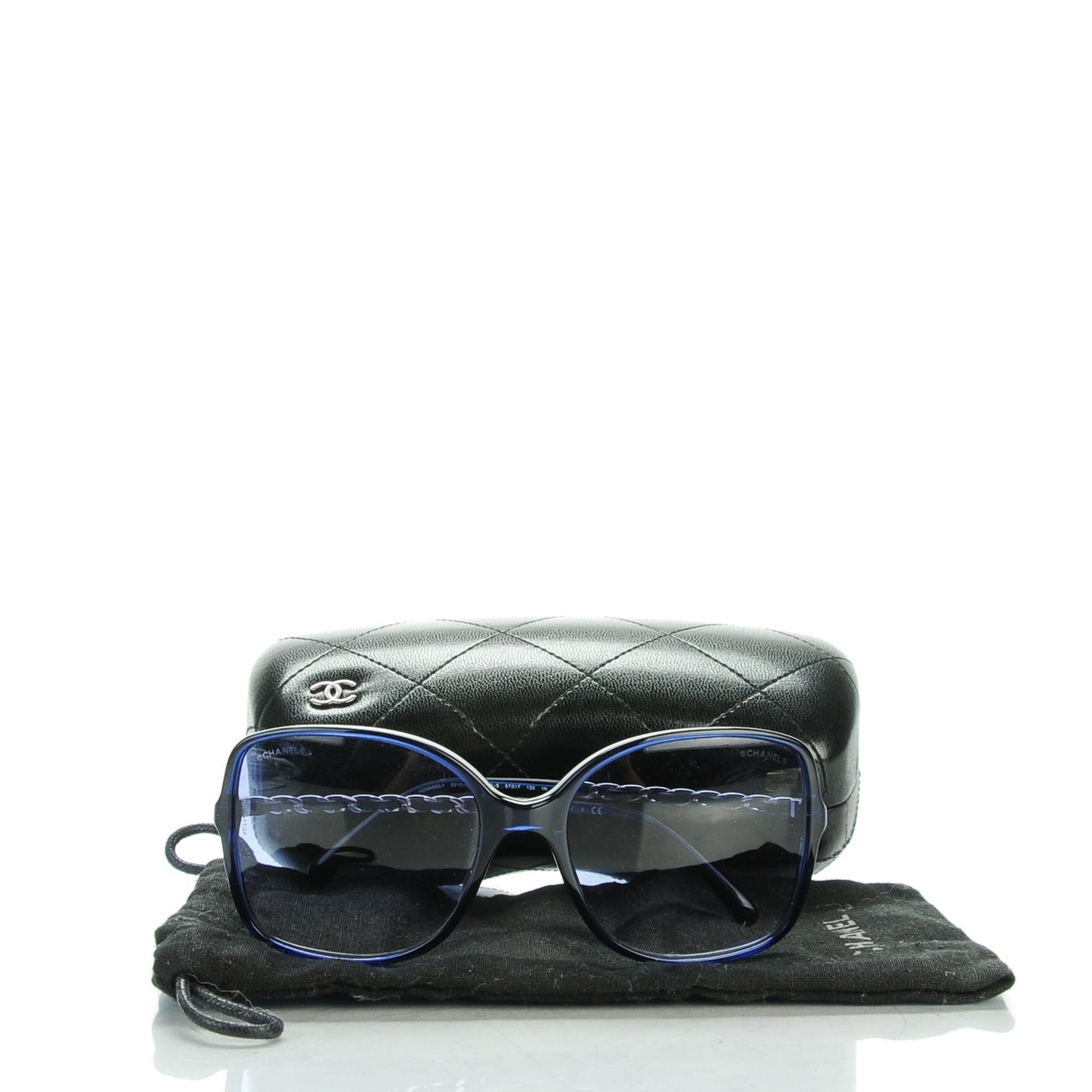 Chain Sunglasses 5210-Q Blue Silver