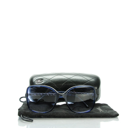Chanel Chain Sunglasses 5210-Q Blue Silver 7 of 7