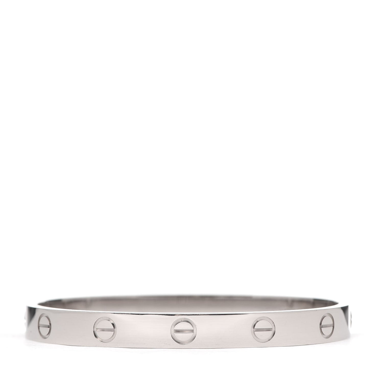 18K White Gold LOVE Bracelet 16