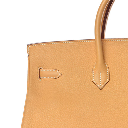 Hermes Taurillon Clemence Birkin 40 Sable 31 of 44