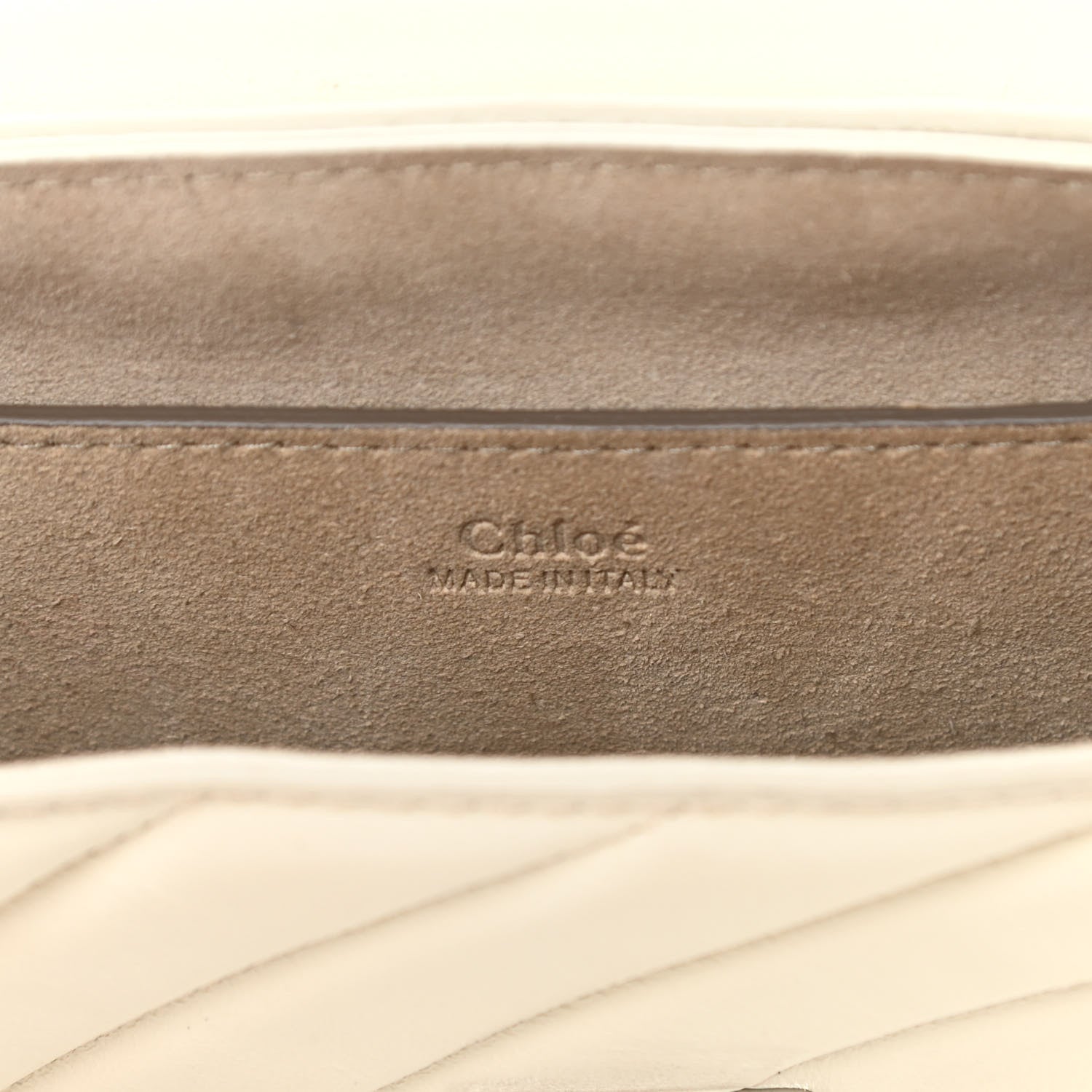 Chloe Calfskin Quilted Mini Drew Bijou Shoulder Bag Natural White 6 of 17