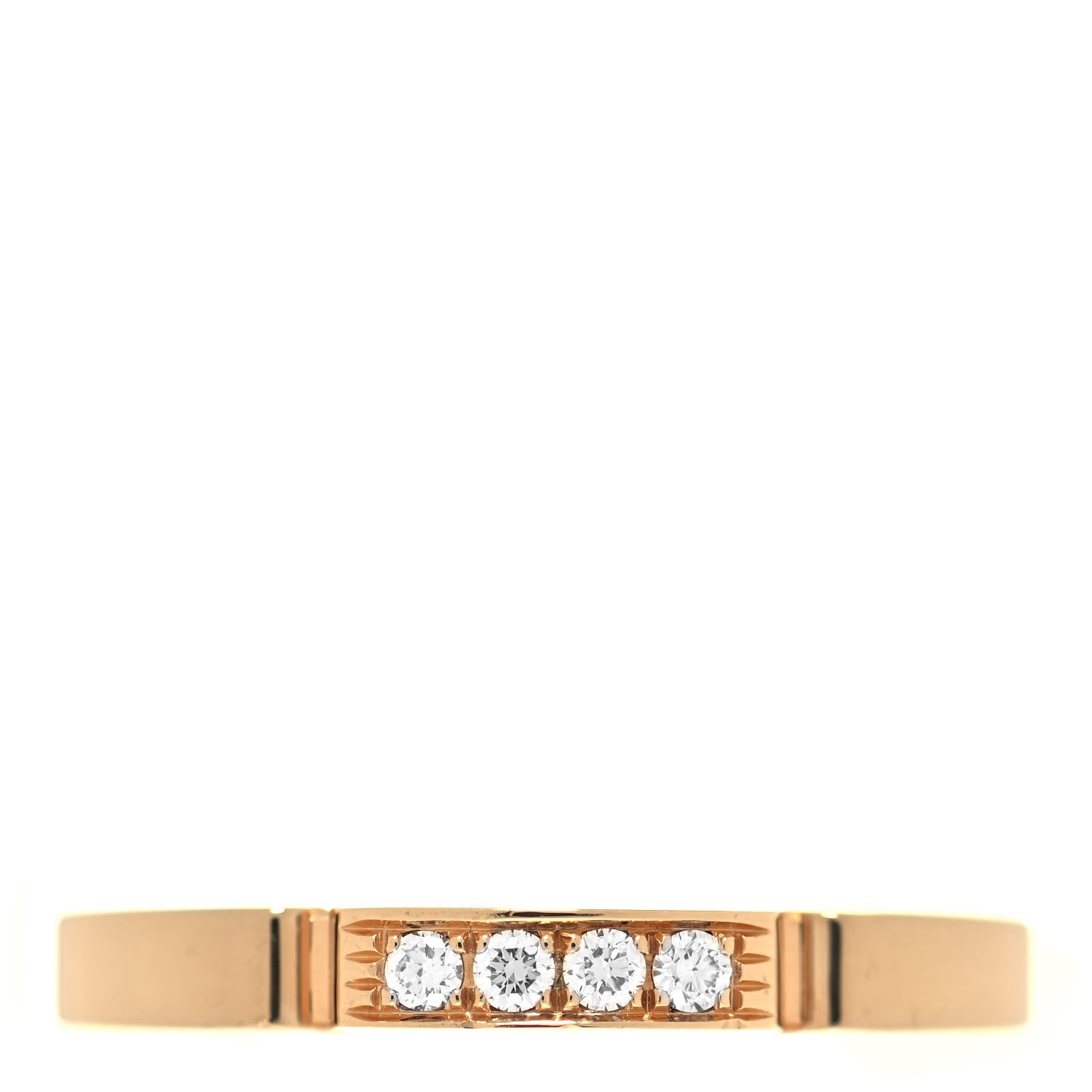 Cartier 18K Yellow Gold Diamond Maillon Panthere Wedding Band Ring 49 4.75 1 of 6