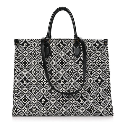 Louis Vuitton Jacquard Since 1854 Onthego GM Grey 1 of 9