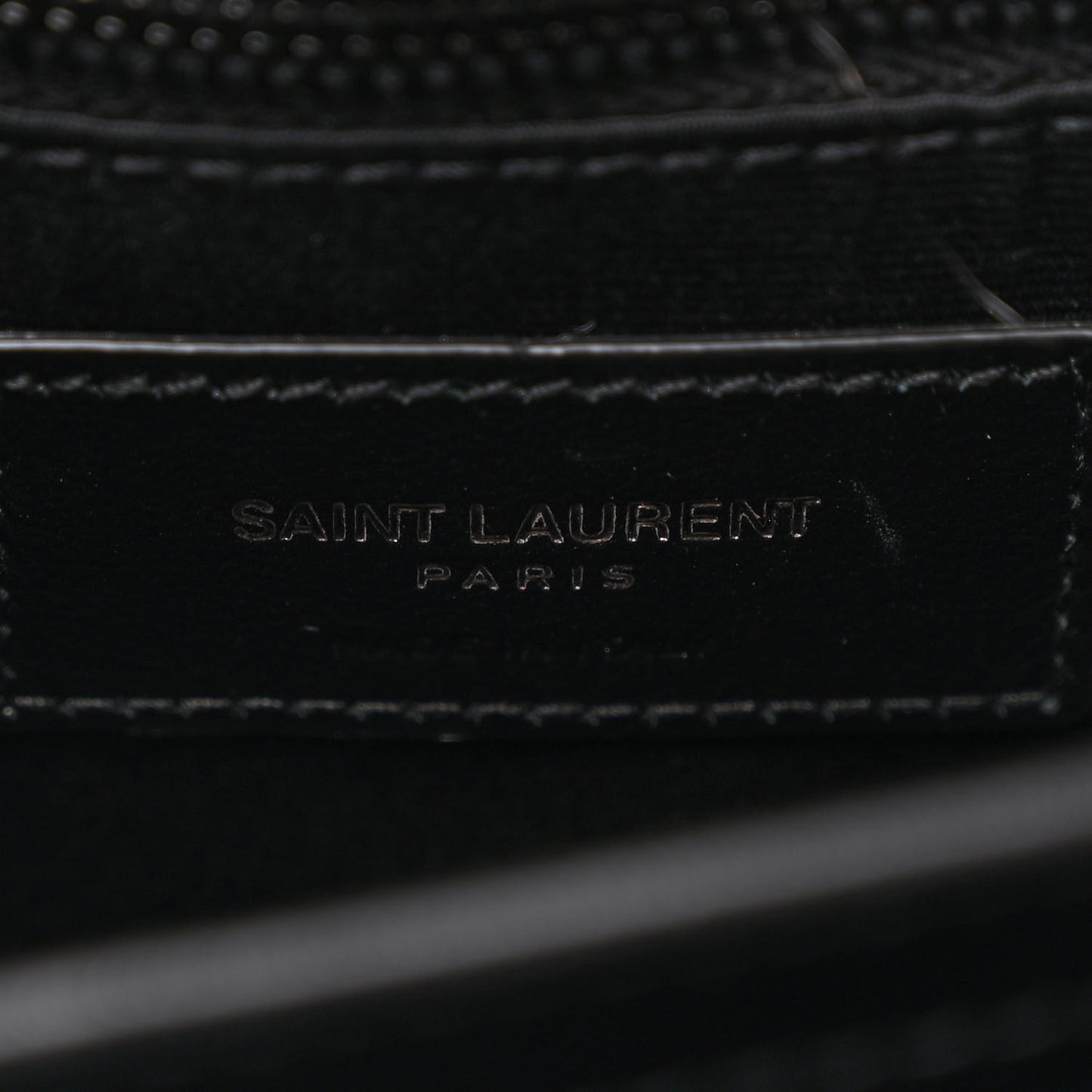 Calfskin Y Quilted Monogram Monochrome Toy Loulou Crossbody Bag Black