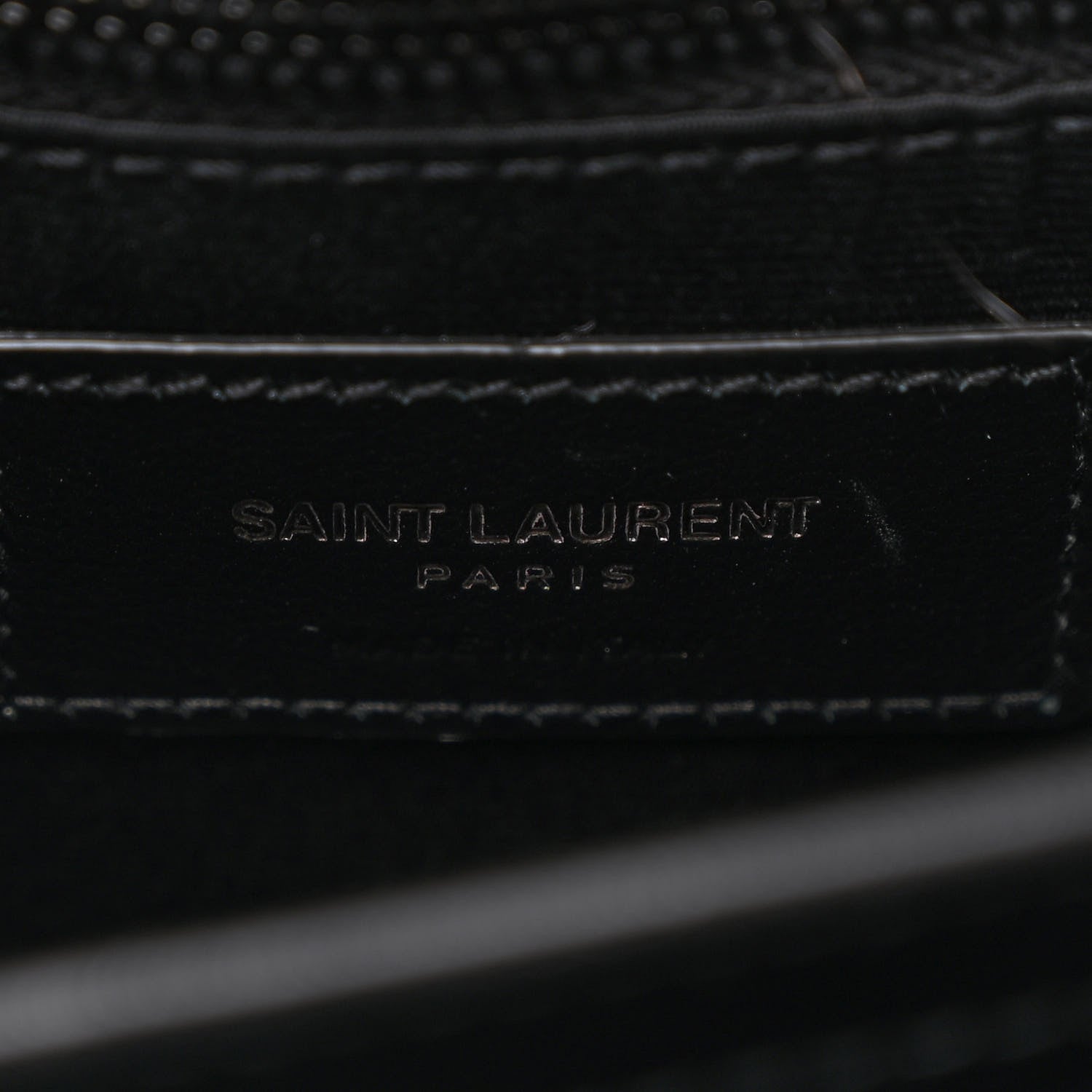 Saint Laurent Calfskin Y Quilted Monogram Monochrome Toy Loulou Crossbody Bag Black 7 of 11
