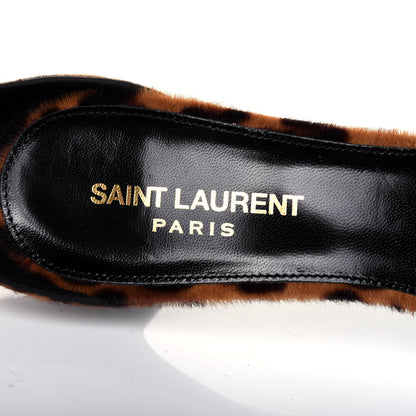 Saint Laurent Calf Hair Leopard Charlotte Sandals 39 Natural 7 of 11