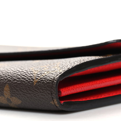 Louis Vuitton Monogram Sarah Wallet NM Coquelicot 9 of 10
