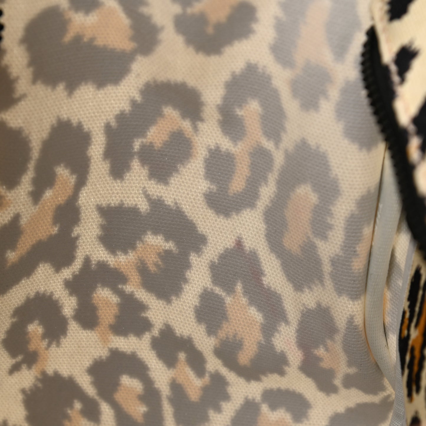 Cotton Canvas Leopard Print Medium The Traveler Tote Bag