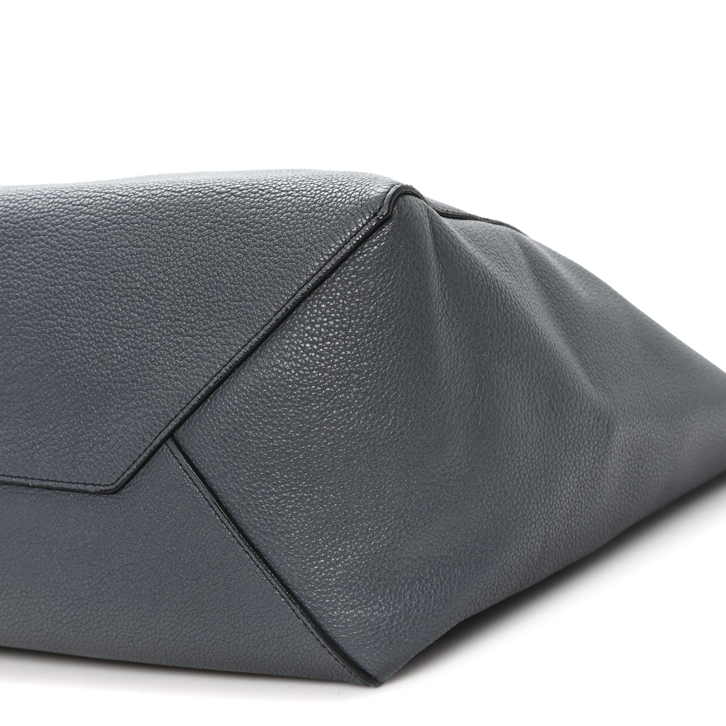 Soft Grained Calfskin Medium Belt Cabas Phantom Dark Sea