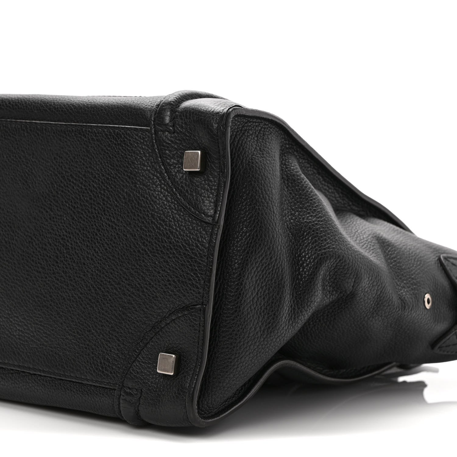 Celine Drummed Calfskin Mini Luggage Black 10 of 12