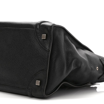 Celine Drummed Calfskin Mini Luggage Black 10 of 12