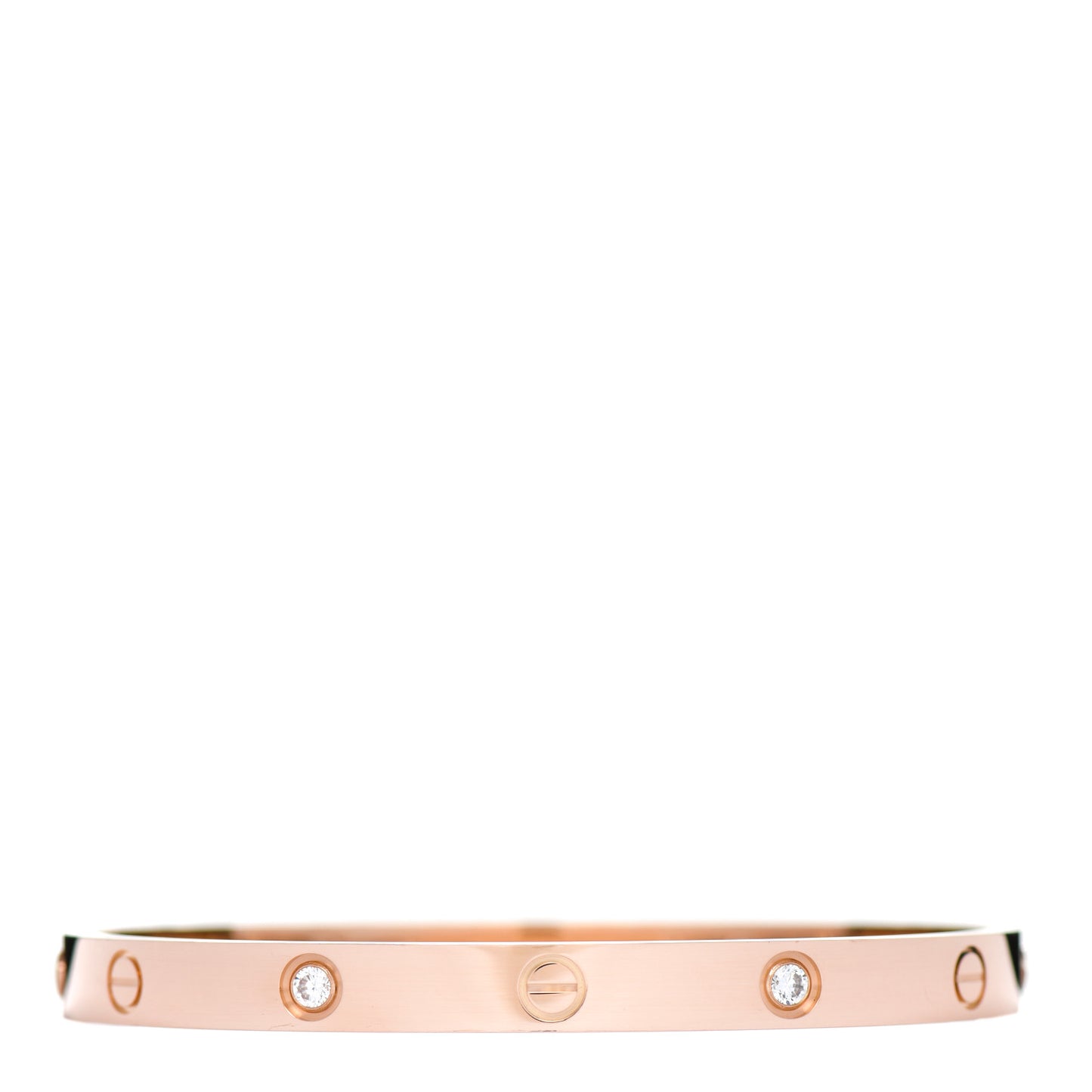 18K Pink Gold 4 Diamond LOVE Bracelet 19