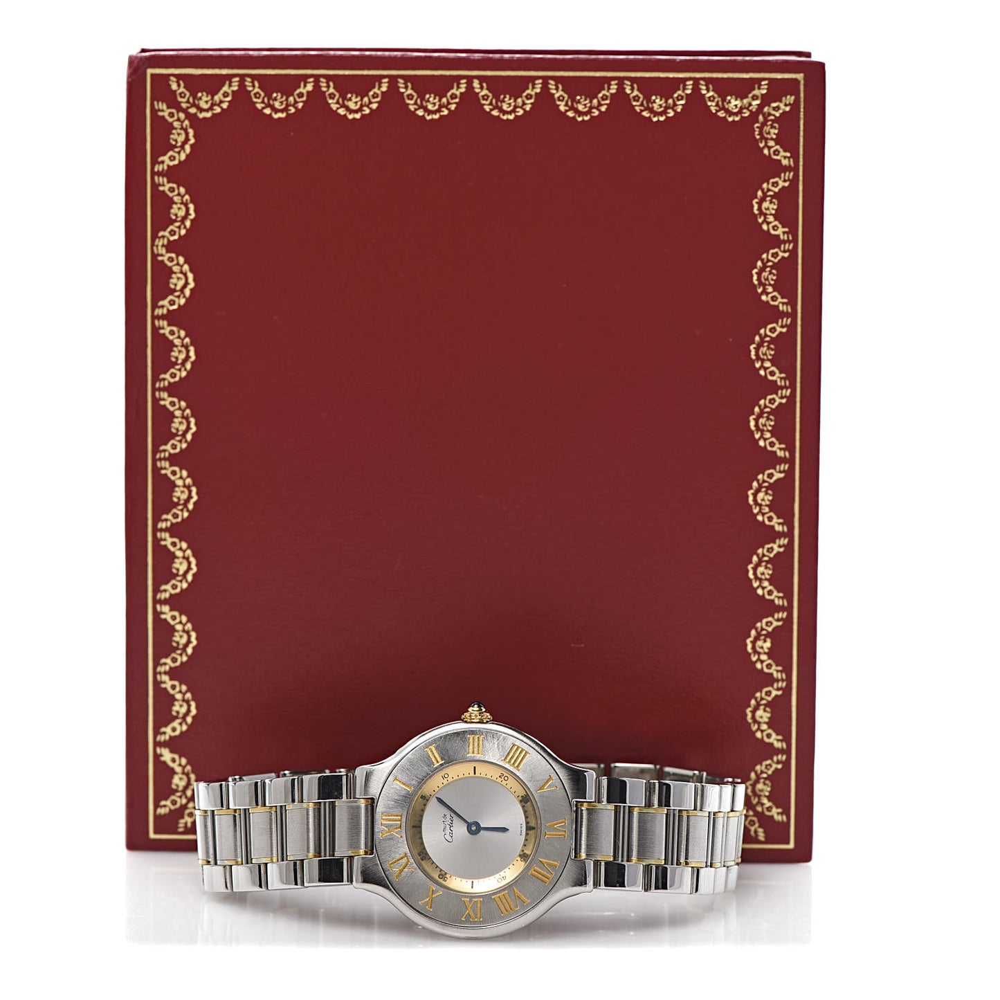 Stainless Steel 18K Yellow Gold 31mm Must De 21 Quartz Watch