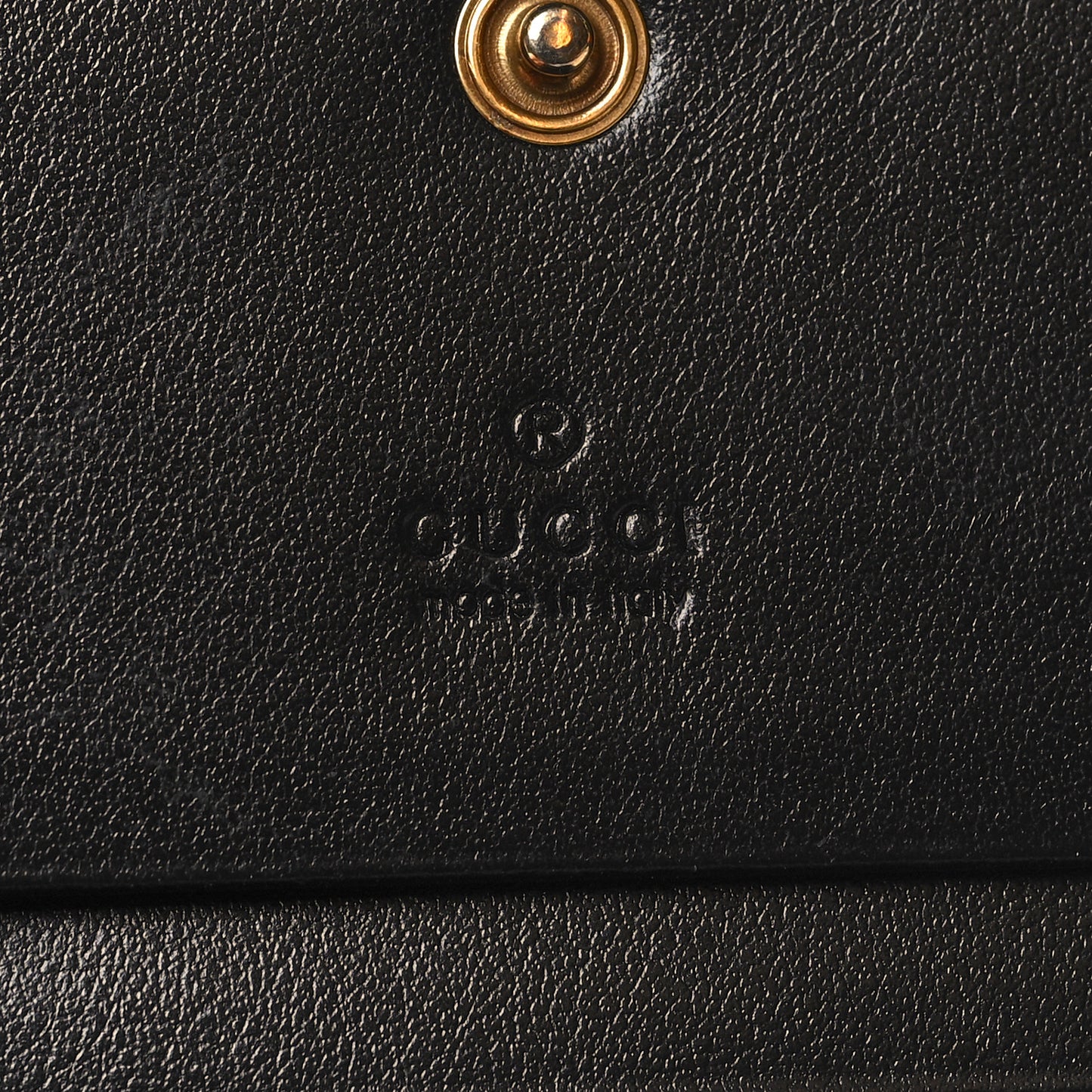 Calfskin Matelasse GG Marmont Card Case Wallet Black