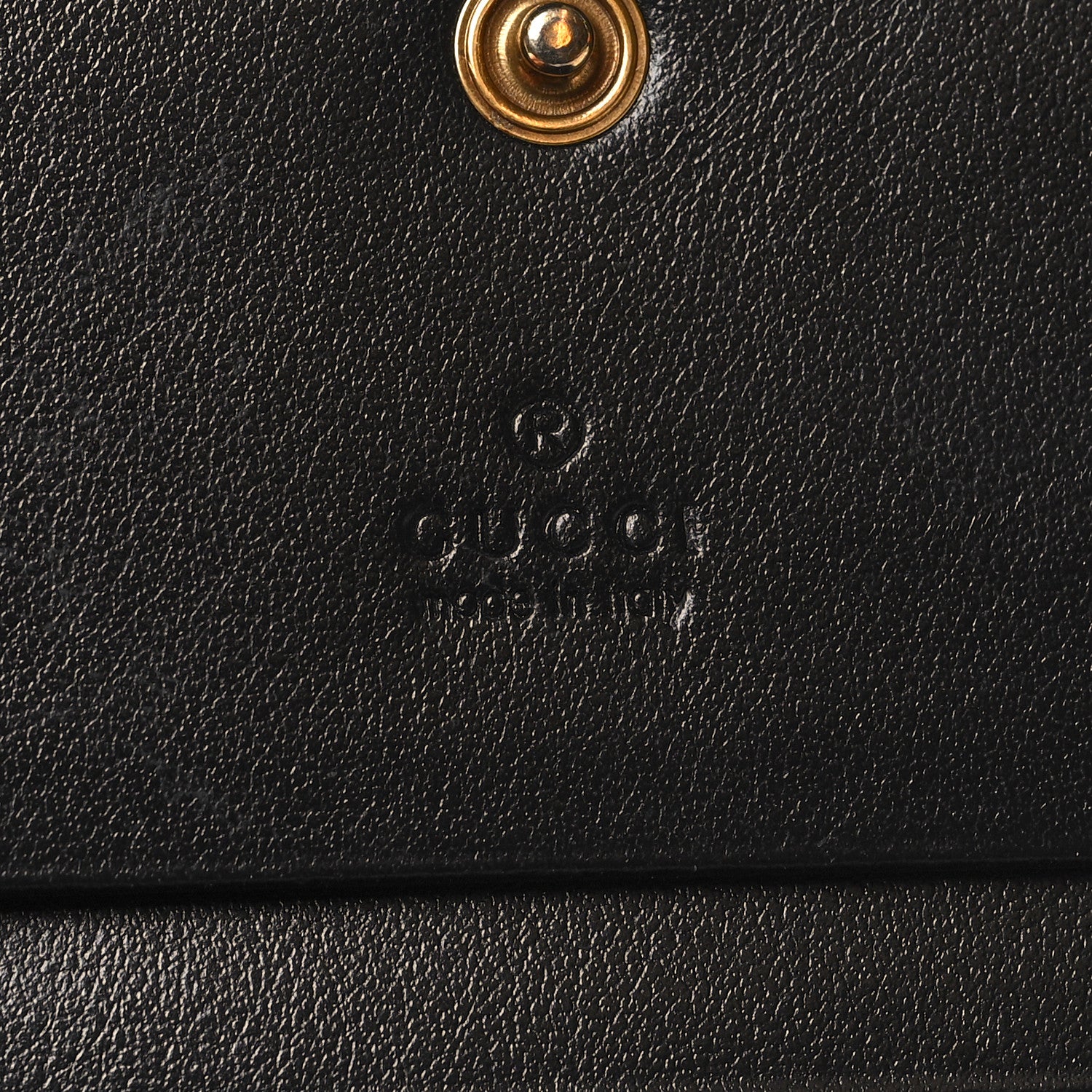 Gucci Calfskin Matelasse GG Marmont Card Case Wallet Black 7 of 11