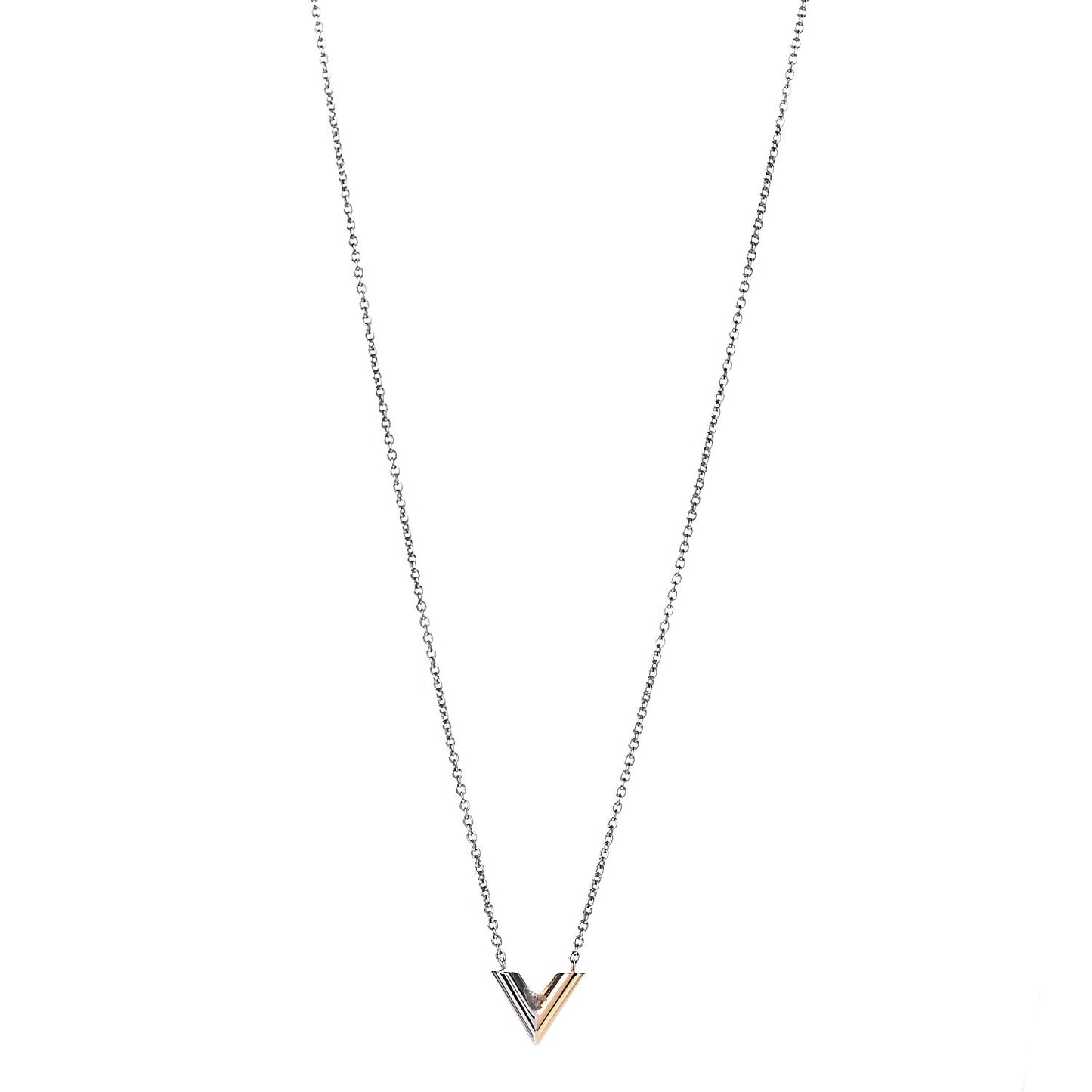 Essential V Necklace Silver
