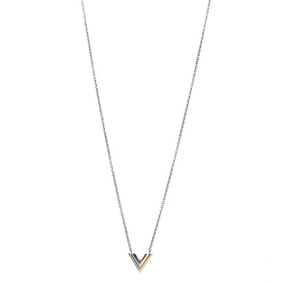 Louis Vuitton Essential V Necklace Silver 1 of 4