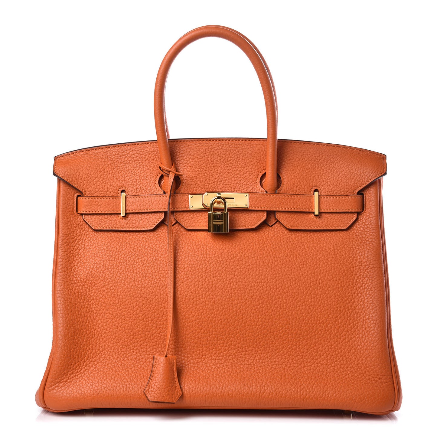 Taurillon Clemence Birkin 35 Orange