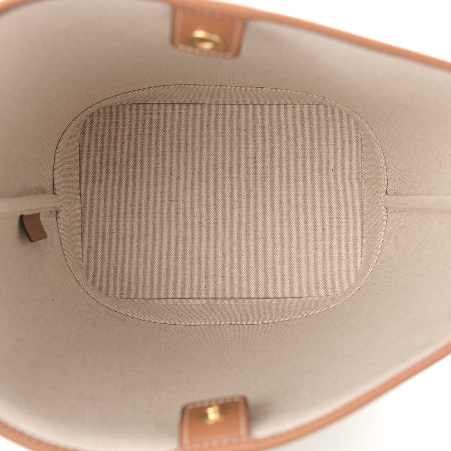 Triomphe Canvas Calfskin Small Bucket Bag Green