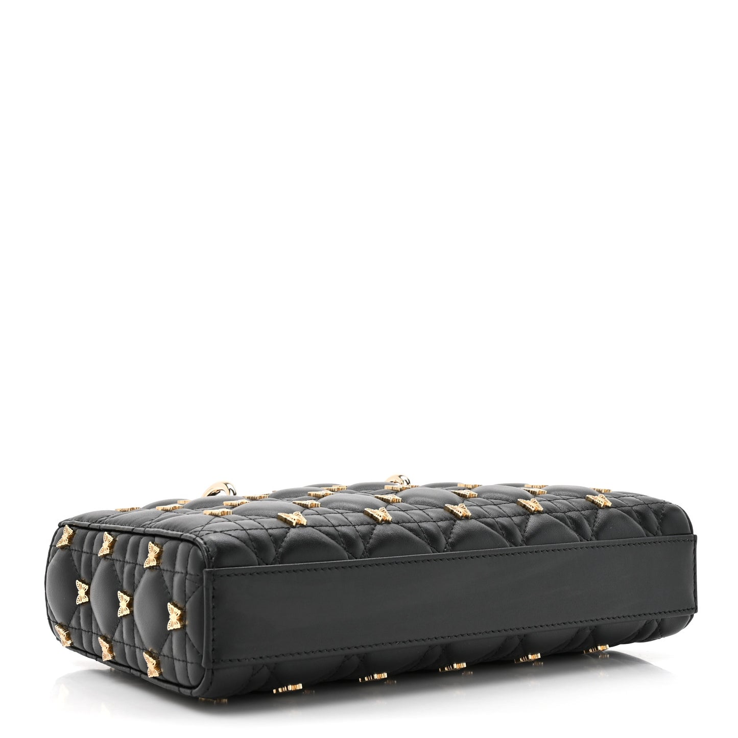 Lambskin Butterfly Cannage Lady D-Joy Black