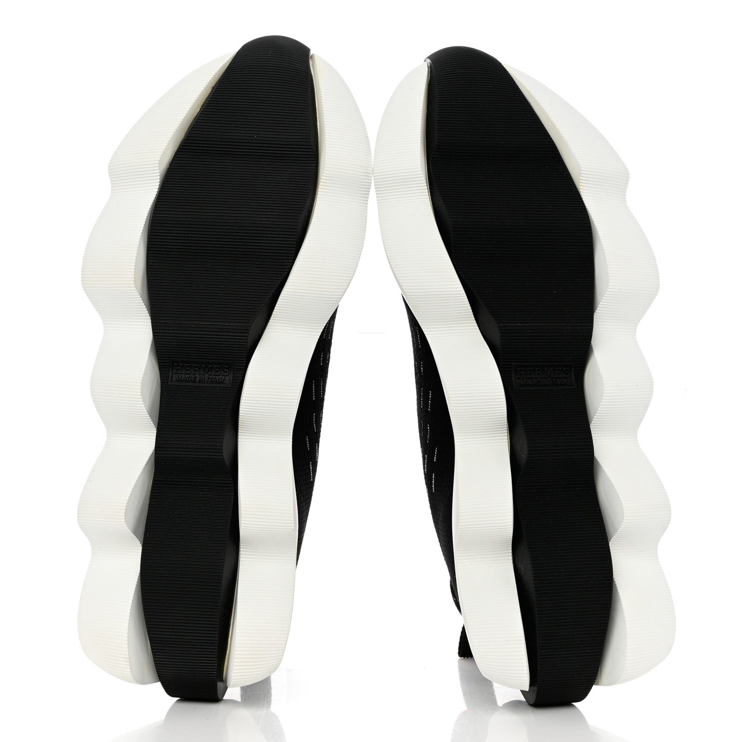 Technical Canvas Goatskin Womens Eclair Sneakers 38.5 Black