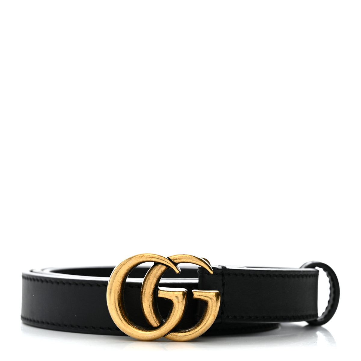 Calfskin Double G 20mm Belt 80 32 Black