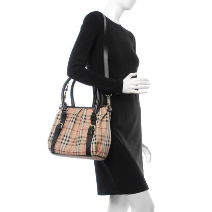 Burberry Haymarket Check Small Northfield Tote Chocolate 2 of 9