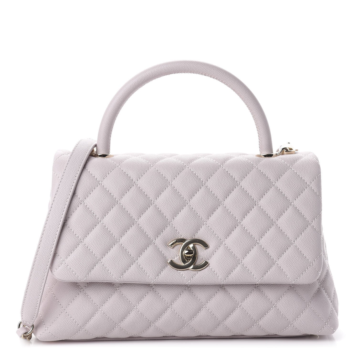 Chanel Caviar Quilted Small Coco Handle Flap Lilas Lilac 1 of 9