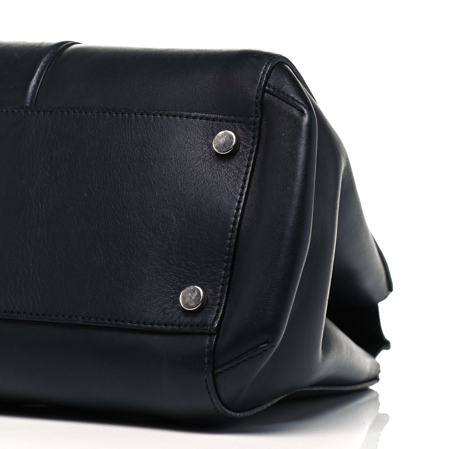 Gucci Calfskin Lady Bamboo Top Handle Bag Black 6 of 14