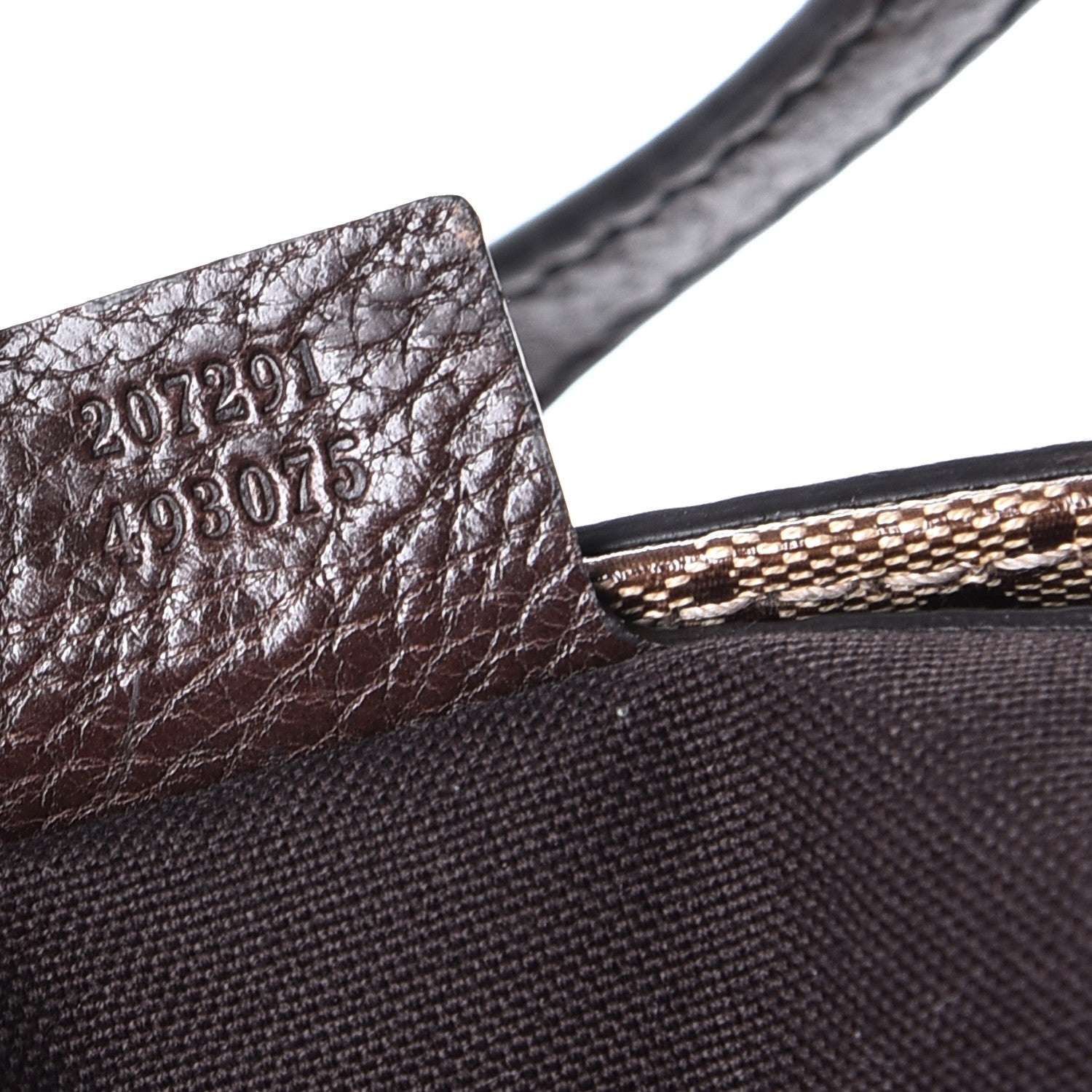 Gucci Crystal Monogram Medium Babouska Shopping Tote Dark Brown 7 of 10