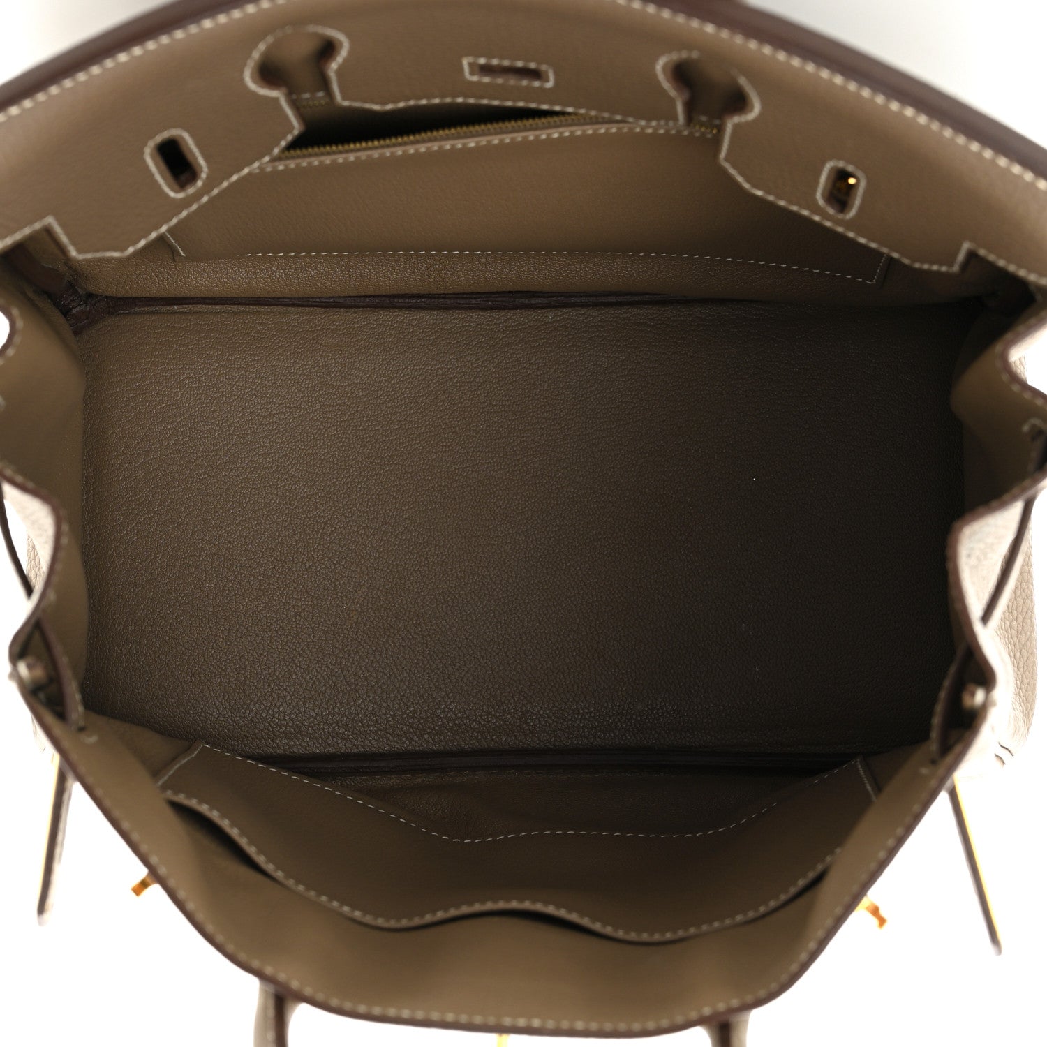 Hermes Taurillon Clemence Birkin 30 Etoupe 5 of 13