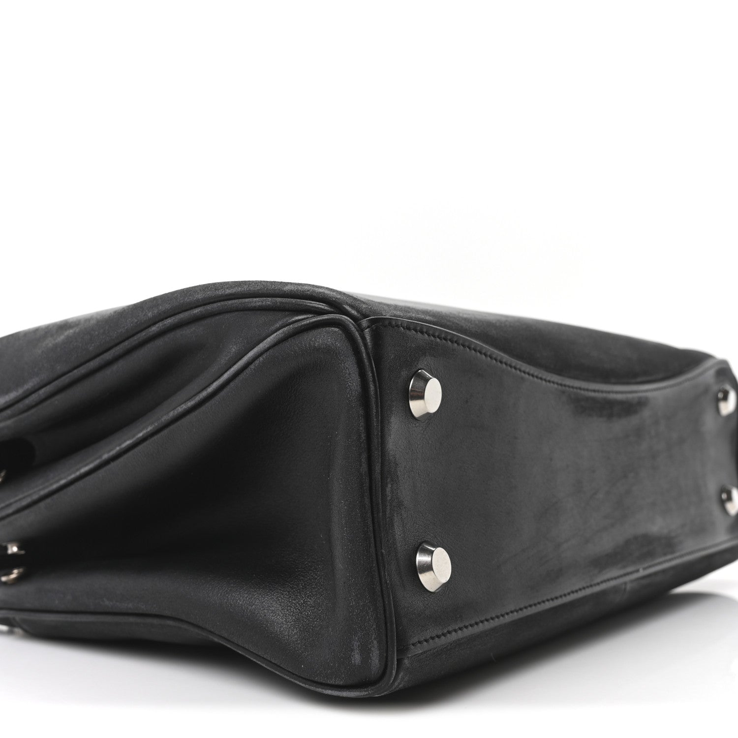 Balenciaga Natural Smooth Calfskin Medium Rodeo Top Handle Handbag Black 8 of 9