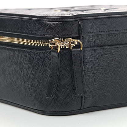 Chanel Caviar Quilted Large CC Filigree Vanity Case Black 9 of 11