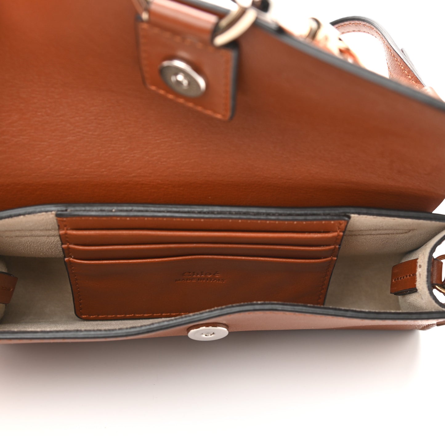 Suede Calfskin Mini Faye Shoulder Bag Tobacco