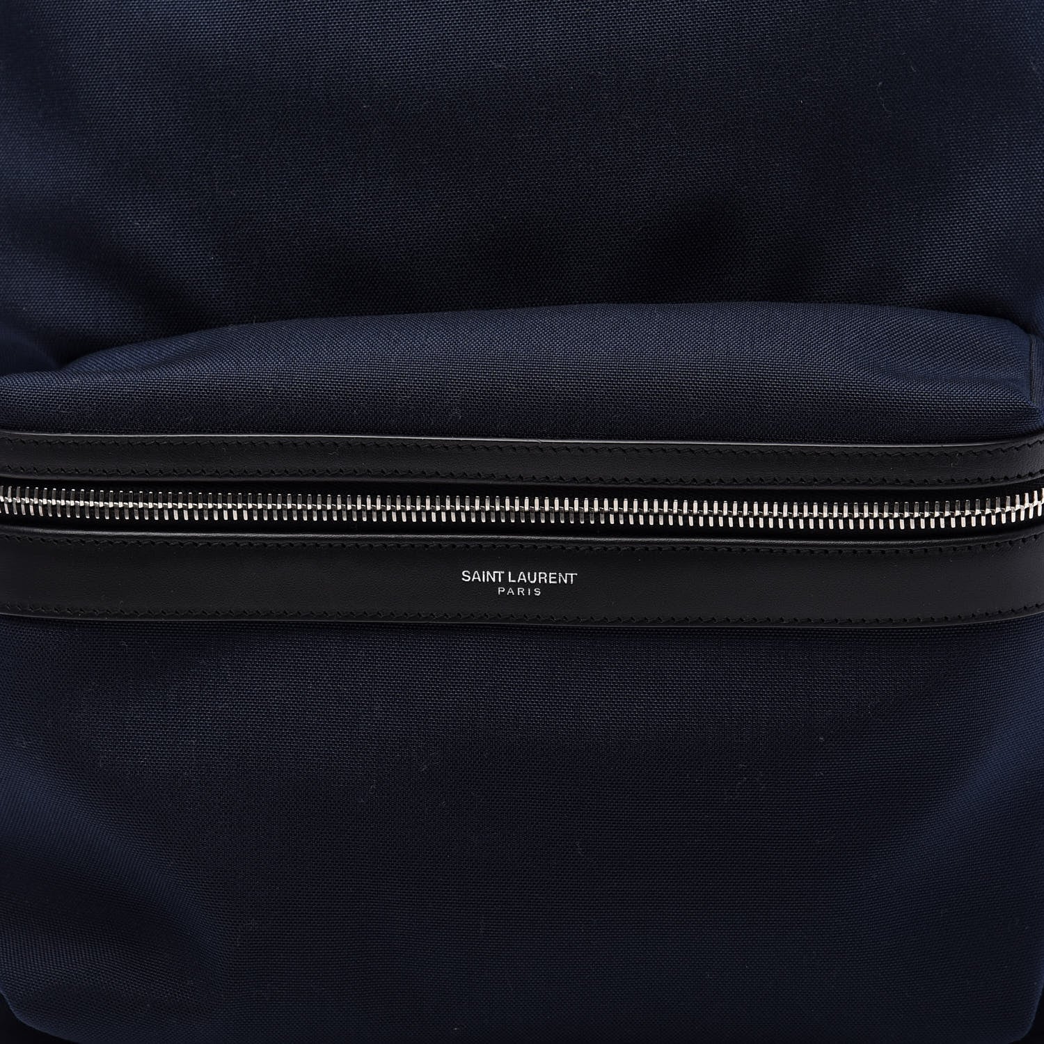 Saint Laurent Canvas City Backpack Navy 9 of 9