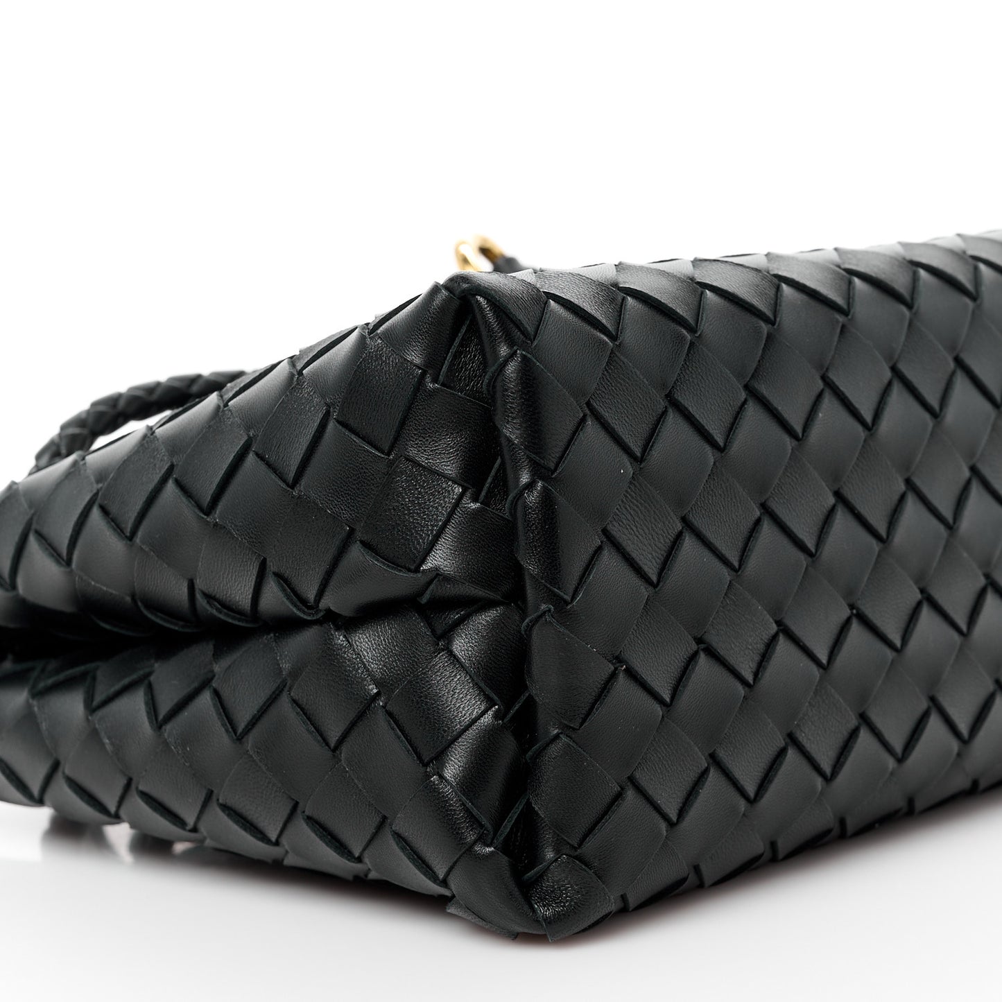 Nappa Intrecciato Small Andiamo Shoulder Bag Black